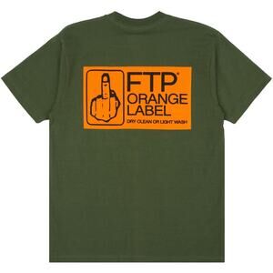 FTP Orange Label Pocket Tee (Army Green) – Size Large – Brand New